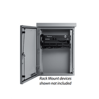 Gabinete Para Exterior OSP ComLine de 18 UR, 700 mm de Ancho, 600 mm de Profundidad De Aluminio, Color Gris Claro Con Protección NEMA 4/12/4X/3/3R; IP66