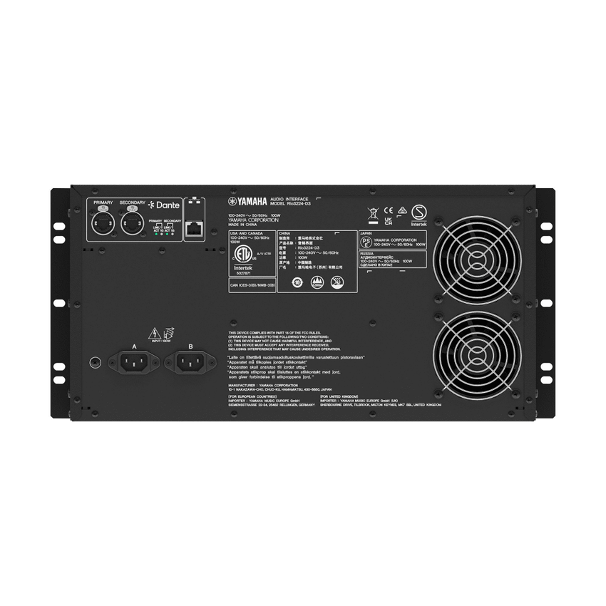 RACK DE EXPANSION E/S PARA CONSOLA DE AUDIO 32 IN X 24 OUT, DANTE