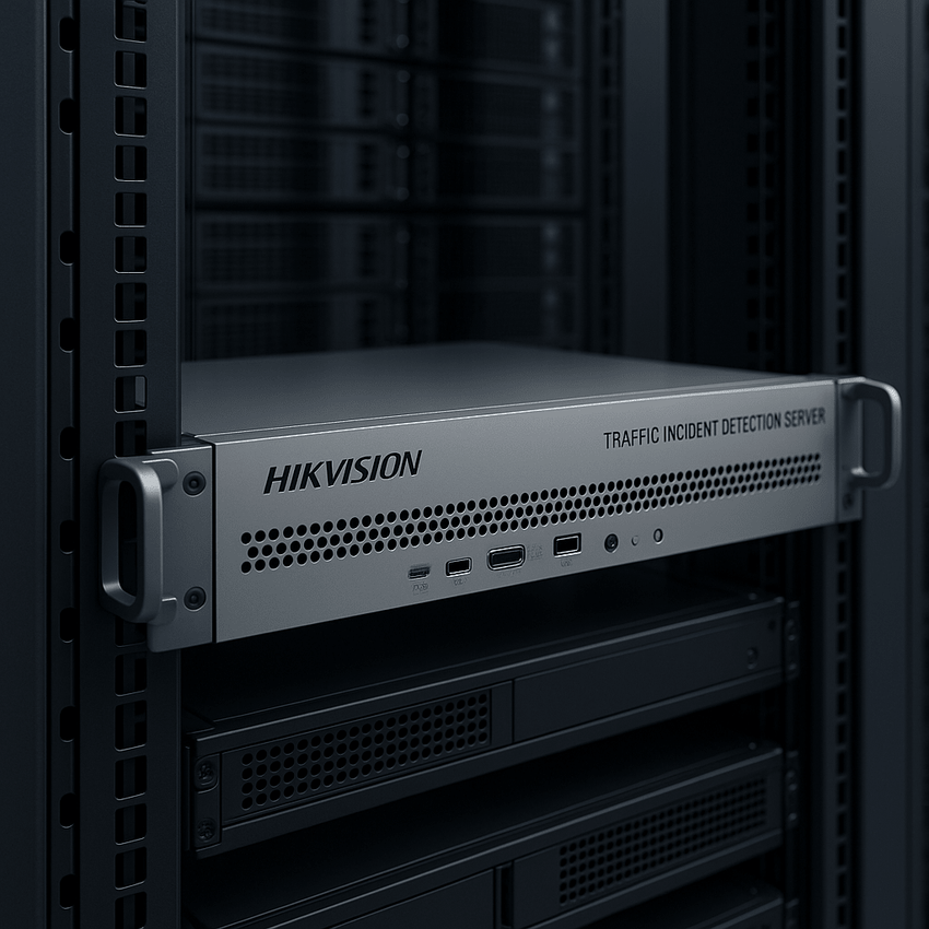 Servidor de Detección de Incidentes de Tráfico / 16 Canales / Detección de Múltiples Incidentes de trafico / Almacenamiento 2xSATA 8TB / Montaje en Rack 1U / Soporte LPR