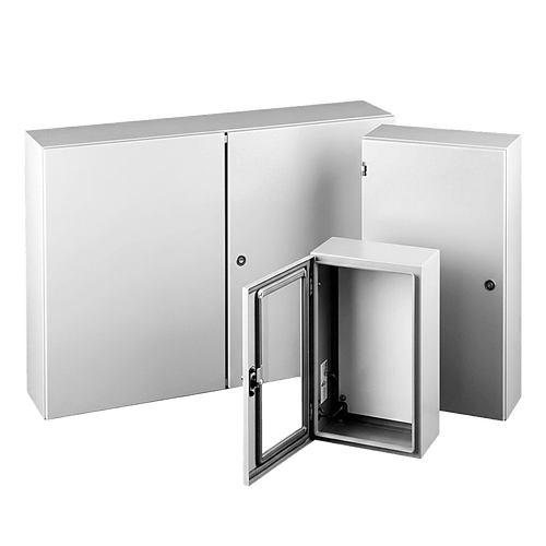 Gabinete Eléctrico de Control (Línea Concept) de 610 x 610 x 203 mm NEMA 4/12, Acero Color Gris Claro