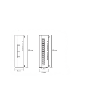 Módulo de Expansión Digital / 16 Entradas / Alta Velocidad / NPN-PNP / Filtro Ajustable / Riel DIN / PLC L02-L02S
