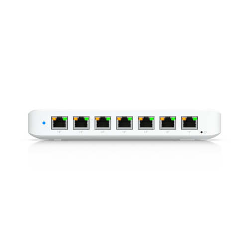 USW Ultra 210W Switch de 8 Puertos GbE (7 Puertos PoE+ y 1 Puerto Entrada PoE++) con Opciones de Montaje Versátiles
