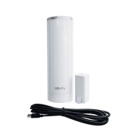 Motor para Cortinas Movelite WireFree RTS / Batería Recargable 2000 mAh / Capacidad 35 kg / Control RTS 433.42 MHz / IP30 / Hasta 10 m de Riel / Touch Motion / Compatible con App Inteo Somfy