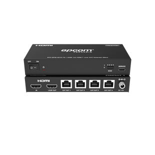Splitter Extensor 1x4 | 4K@60Hz a 60m | 4K@30Hz a 70m | Cable Cat6 | EDID | HDCP 2.2 | Salida Loop
