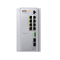 Switch Industrial Administrable Gigabit con 2 Puertos PoE bt + 6 Puertos PoE af/at o 24 V Pasivo + 2 SFP Gigabit, 240 W