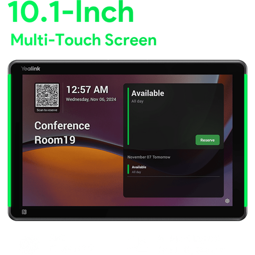 Panel Touch Para Programación de Salas de Reuniones Todo en Uno con LED RGB de Indicadores de Estado