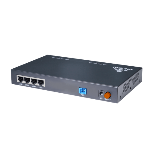 ONU Dual EPON/GPON / 4 Puertos PoE 802.3af/at Gigabit / 1 Puerto SC/UPC