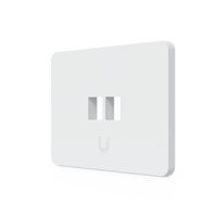 Placa de Pared Horizontal Universal para Keystone de 2 Puertos con Cubierta Pintable, Acabado Personalizable, Paquete con 4 Piezas