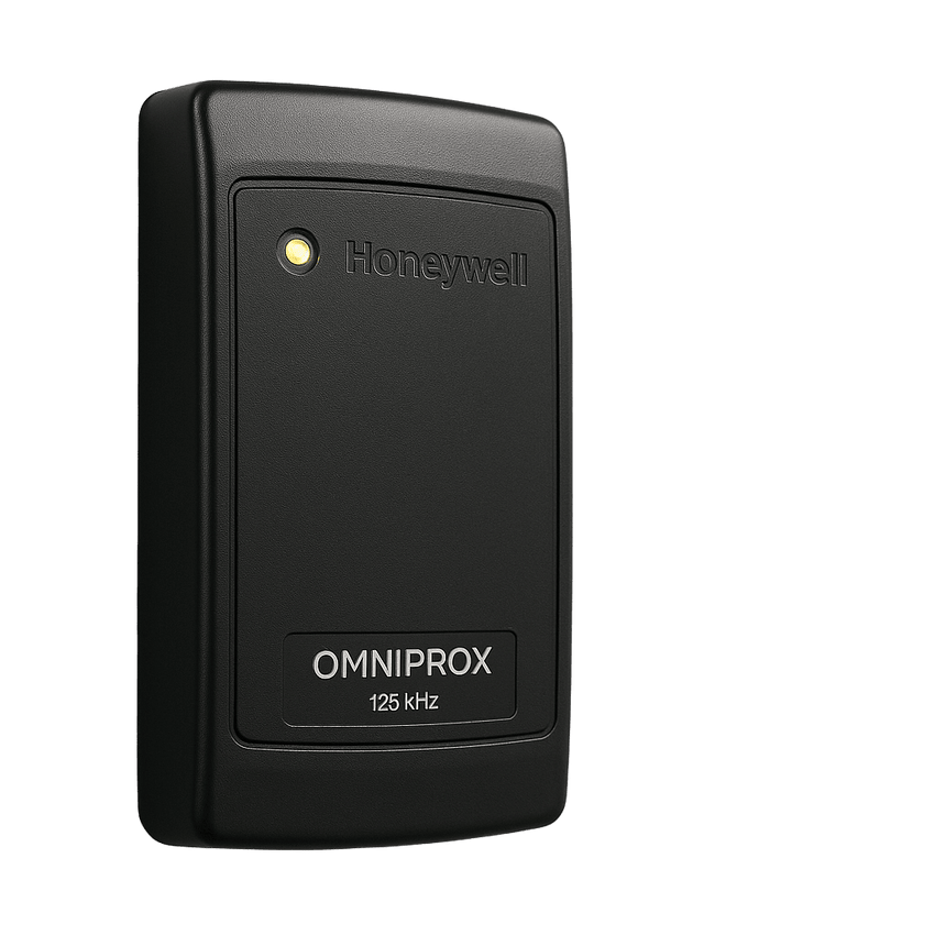 Lector de Proximidad OmniProx / 125 kHz HID Compatible / IP65 Interior-Exterior / Wiegand Output / 3 Bezeles Incluidos / Rango Lectura hasta 8.3 cm / Con Detección Sabotaje Óptico