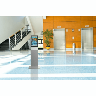Montaje tipo Kiosko Para Pantallas Indoor Peerless-AV / Orientación Paisaje o Retrato / Base Plana Rectangular / Puertas Traseras con Seguridad / Gestión Interna de Cables / Compatible con Pantallas 15"-22"-32" / VESA 200x200