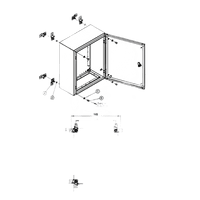 Soporte de Montaje en Pared para Gabinetes NEMA / Brackets Externos AW / Acero Suave Zincado 3 mm / 36x76x21 mm (1.42x2.99x0.83 in) / Incluye 4 Unidades con Accesorios / Mantiene Protección NEMA / IP