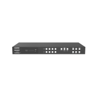 Switch de Video Matrix 4x4 HDMI 2.0 | 18Gbps Ancho de Banda | 4K2K@60Hz Resolución | 4 Entradas 4 Salidas HDMI | Audio LPCM y Dolby Digital | Control TCP-IP y RS-232 | Conectores Phoenix para Audio | Metal Enclosure