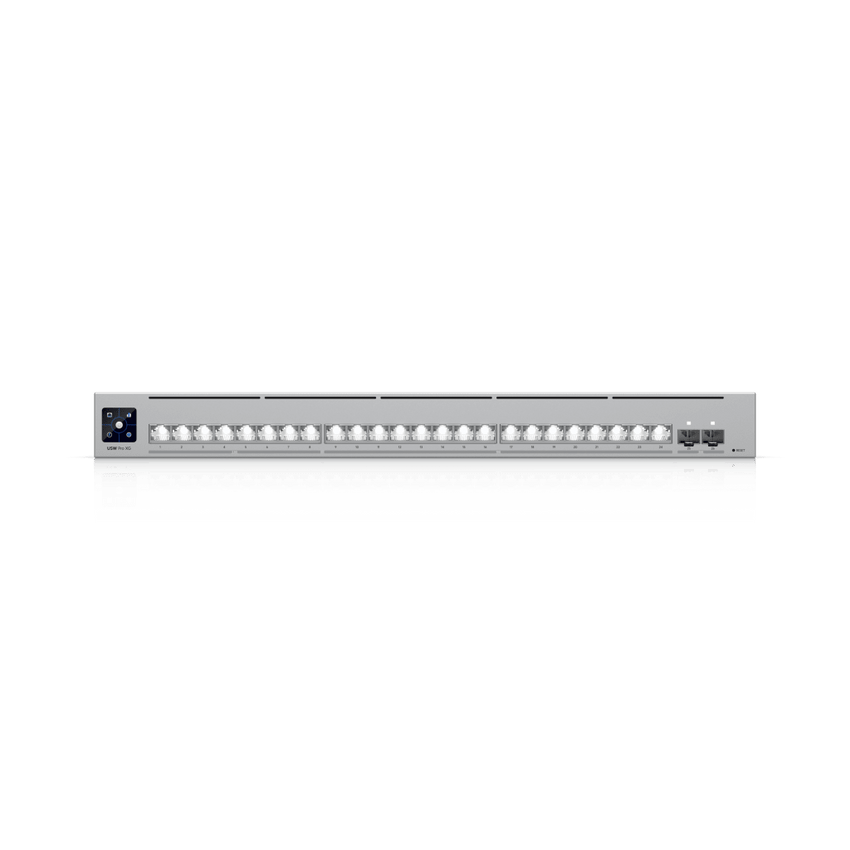 UniFi Switch USW-Pro-XG-24 / Capa 3 / 24 puertos  (16 × 10 GbE, 8 × 2,5 GbE) + 2 puertos SFP28 25 G