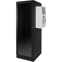Gabinete de Telecomunicaciones ProLine V/D, 700 mm de Ancho, 800 mm de Profundidad, Compatible Con Aire Acondicionado Tipo G28, 42 UR, Color Negro