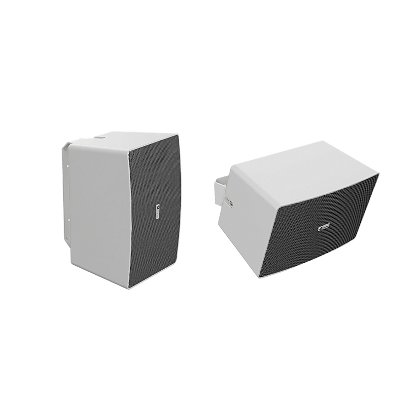 Altavoz de Pared 8" | Alimentación PoE++ | Red Dante | DSP Integrado | Mezclador 2 Canales | Montaje Flexible | 100 dB SPL