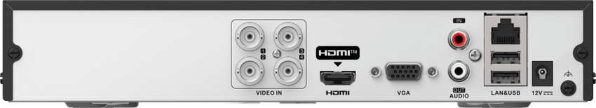DVR 4 Canales TurboHD + 4 Canales IP / 8 Megapíxel (4K) / Audio Bidireccional / ACUSENSE Lite / 1 Bahía de Disco Duro / H.265+ / Salida en Full HD