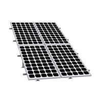 Montaje para Panel Solar 2X2, Riel 5 de 2700mm para Módulos con Espesor de 30-35mm, Vel. de Viento Máx. 136km/h