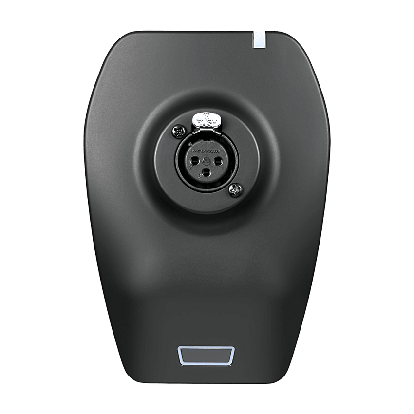 Transmisor de Micrófono de Mesa | System 20 PRO | Conector XLR-F para Micrófono Gooseneck | Batería de Ión-Litio | Pantalla OLED | USB Type-C | 10-20 Canales Simultáneos | AES128
