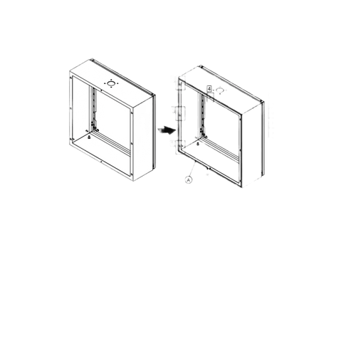 Gabinetes para pantalla HMI Industrial de Acero / 400x600x210 mm (15.7x23.6x8.3 in) / IP55 IK10 / Compatible con Montaje de Brazo Oscilante / Placa Frontal Removible
