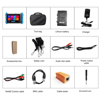 Tester de Video Profesional | Pantalla 7"|  Prueba IP/HD/Analógicas | TVI/CVI/AHD/CVBS | IP ONVIF | 4K/8K | H.264/H.265 | HDMI | PTZ | Scanner IP | TDR | Salidas 12V/24V/PoE | Activación Simultanea.
