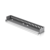 UACC Rack Patch Panel Blank 24 Puertos - Panel Patch Keystone 1U con Barra de Gestión de Cables y Estética Uniforme