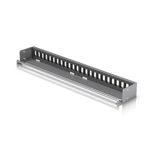 UACC Rack Patch Panel Blank 24 Puertos - Panel Patch Keystone 1U con Barra de Gestión de Cables y Estética Uniforme