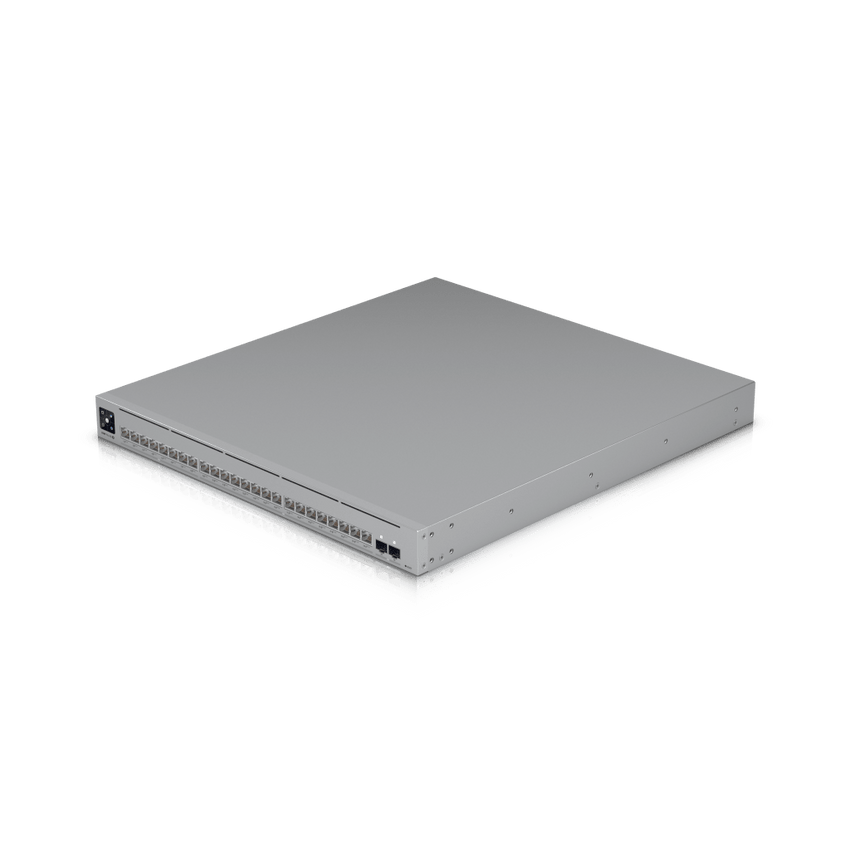 UniFi Switch USW-Pro-XG-24-PoE / Capa 3 / 24 puertos PoE+++ (16 × 10 GbE, 8 × 2,5 GbE) + 2 puertos SFP28 25 G / 720 W PoE total