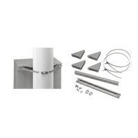 Kit de Montaje en Poste para Gabinete Concept de 24 Pulgadas (610 mm) de Ancho, Acero Gris