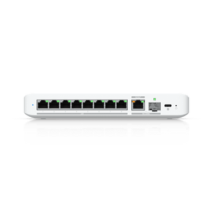 USW Flex 2.5G Switch de 8 Puertos 2.5GbE, con un Puerto de Enlace Ascendente Combinado RJ45/SFP+ de 10 GbE, Incluye Adaptador ca/cc