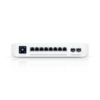 UniFi Switch Empresarial Capa 3 de 8 Puertos PoE 802.3af/at 2.5G + 2 Puertos 1/10G SFP+, 120W, Pantalla Informativa
