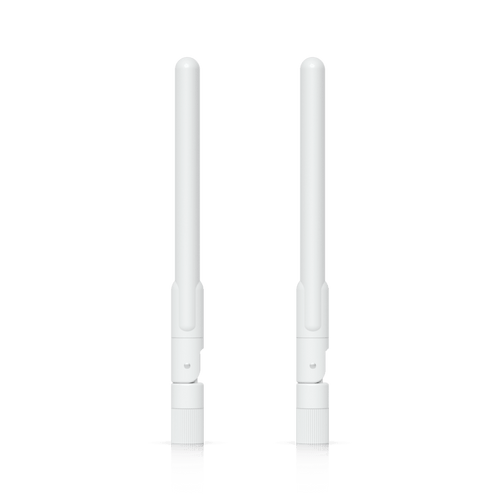 Par de Antenas Omnidireccionales Ideales para el UK-Ultra. Incluye dos Antenas de Doble Banda con 3 dBi en 2.4 GHz y 4 dBi en 5 GHz