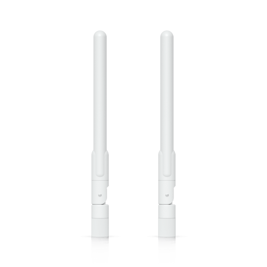 Par de Antenas Omnidireccionales Ideales para el UK-Ultra. Incluye dos Antenas de Doble Banda con 3 dBi en 2.4 GHz y 4 dBi en 5 GHz