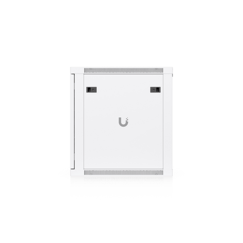 UACC Rack Cabinet 12U (598 x 600 mm) - Gabinete Cerrado para Montaje en Pared con Puerta Frontal Perforada, Totalmente Ensamblado con Ventiladores Integrados y Paneles Removibles