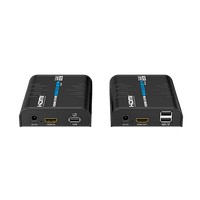 Extensor KVM HDMI 4K a 60 Hz | Transmisión hasta 120 mts con CAT6 | Resolución 4096x2160@60Hz | Ancho de Banda 18Gbps | HDCP1.4 y HDCP2.2 | Latencia 120~170ms | Conexión 1:1, 1:N, N:1, N:N