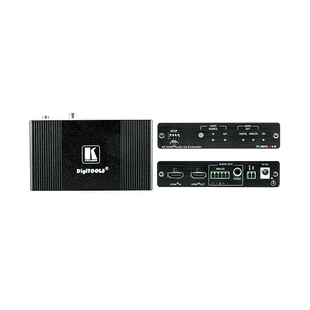 Desembebedor de Audio HDMI Profesional | 4K/60 UHD (4:4:4) | 18 Gbps | HDR | HDCP 2.2 | Salidas S/PDIF y Audio Balanceado | ARC | Gestión EDID Inteligente | Kramer re-Klocking | DigiTOOLS Compacto