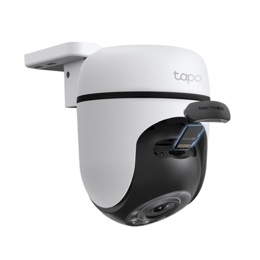 Cámara de Seguridad PTZ Exterior Wi-Fi / 2K 3 Megapixel (2304×1296) / 360° Panorámica Horizontal + 130° Vertical / Seguimiento Inteligente de Movimiento / Visión Nocturna a Color / IP65 / Compatible Alexa y Google Home