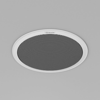 Altavoz IP para instalacion en plafon / 10W / PoE+ / Para integración con sistema Hanwha / SIP, IPv4, HTTP, DNS, NTP, TCP, UDP, ARP.