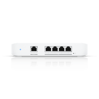 USW Flex XG Switch Capa 2, Compacto de 4 Puertos 10GbE, Puede ser Alimentado por un Puerto GbE PoE+ o con un Adaptador 5 Vcc USB-C