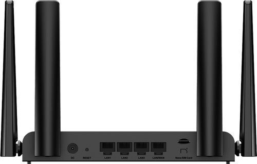 Home Router Inalámbrico Wi-Fi 4 con un Slot para SIM Card 3G / 4G (Detección Automática), Ideal para Zonas Remotas, Rurales o Instalaciones de alarmas / Control de Acceso