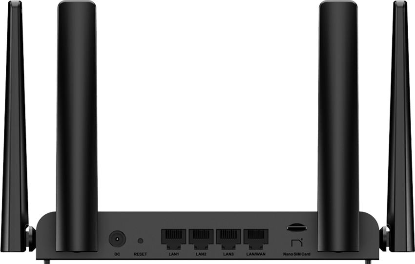 Home Router Inalámbrico Wi-Fi 4 con un Slot para SIM Card 3G / 4G (Detección Automática), Ideal para Zonas Remotas, Rurales o Instalaciones de alarmas / Control de Acceso