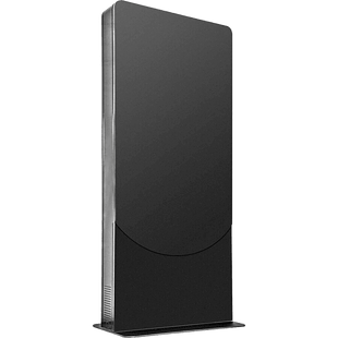 Kiosko tipo Vertical color negro para Pantallas 55" / Construcción Totalmente en Acero / Base Plana / 6 Tomas Eléctricas con Supresor de Picos / Ventilación Termostática / Capacidad de Carga 125-150 lb (56-68 kg)