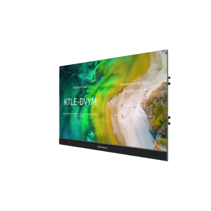 Pantalla IdeaPresence 138″ All-In-One / Pixel pitch P0.7 / Hasta 1,000 nits (Ajustable) / Bocinas Integradas / Instalación Incluida