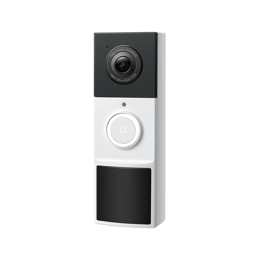 Videoportero Inalámbrico TP-Link Tapo D210 / Resolución 2K 3MP (2304 × 1296px) / Campo de Visión 160° DFOV / Batería 6400mAh Recargable / Detección IA Personas-Vehículos / Visión Nocturna Color /