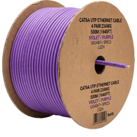 Bobina de Cable UTP de 4 Pares, Vari-MaTriX HD, Cat6A, 23 AWG, CMR (Riser), Color Violeta, 305 Metros (1000 Pies)