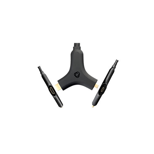 Adaptador Activo Multi-Formato | HDMI + USB 3.2 a USB-C | 4K@30Hz 4:4:4 | 60W PD | Carcasa ABS | Cable 2.7 m (8.85 ft)