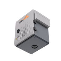 Gabinete de Acero Ventilado para Exterior 250 x 250 x 180 mm con Rieles DIN y 4 Placas Laterales para Montaje de Equipos por Fuera