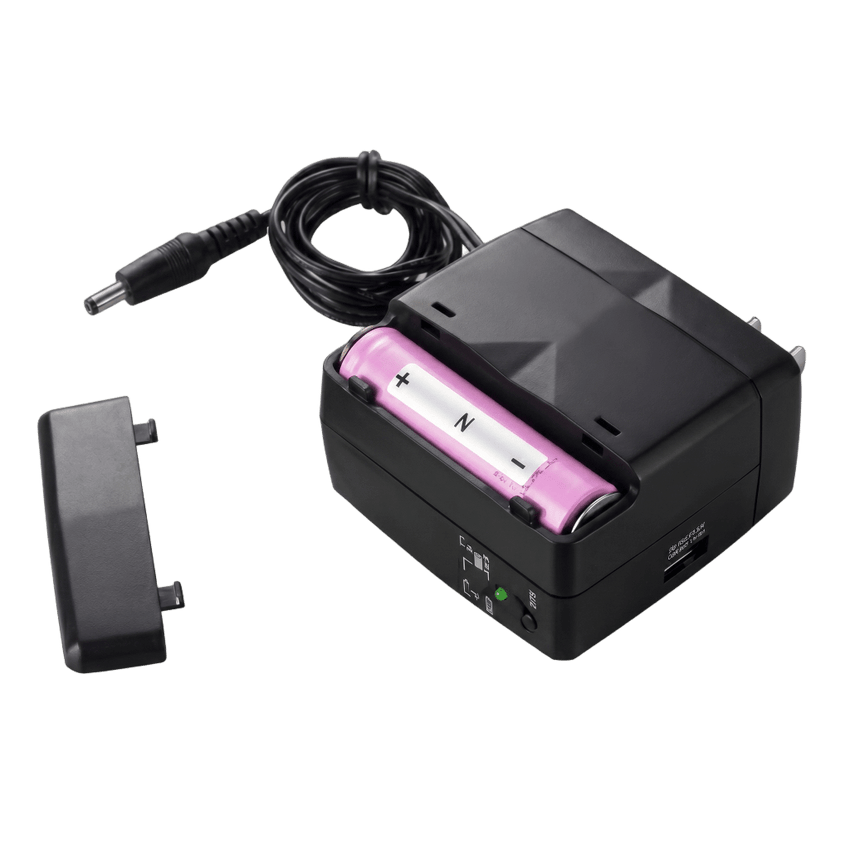 UPS de CD 25 W / Entrada 120 Vca / Salida 12 Vcd / Clavija NEMA 5-15P de entrada / Batería de Litio
