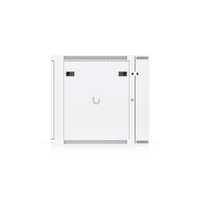 UACC Rack Cabinet 12U (600 x 703 mm) - Gabinete Cerrado para Montaje en Pared con Puerta Frontal de Vidrio Templado, Puerta Trasera Abatible (Swing-Out) y Paneles Laterales Removibles con Llave