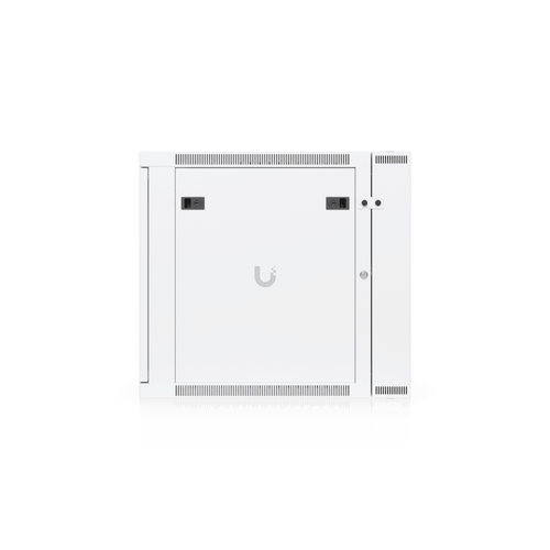 UACC Rack Cabinet 12U (600 x 703 mm) - Gabinete Cerrado para Montaje en Pared con Puerta Frontal de Vidrio Templado, Puerta Trasera Abatible (Swing-Out) y Paneles Laterales Removibles con Llave