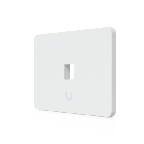 Placa de Pared Horizontal Universal para Keystone de 1 Puerto con Cubierta Pintable, Acabado Personalizable, Paquete con 4 Piezas